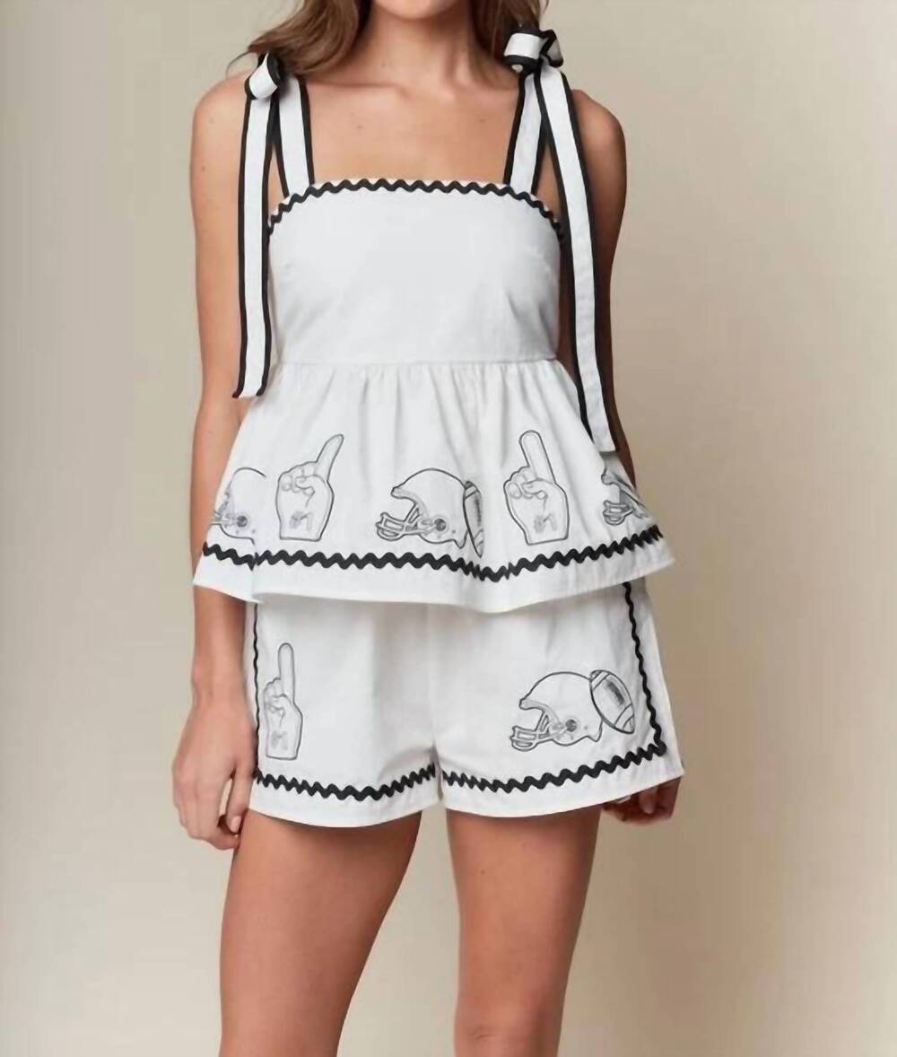 NEW RARERAW women's game day set in white